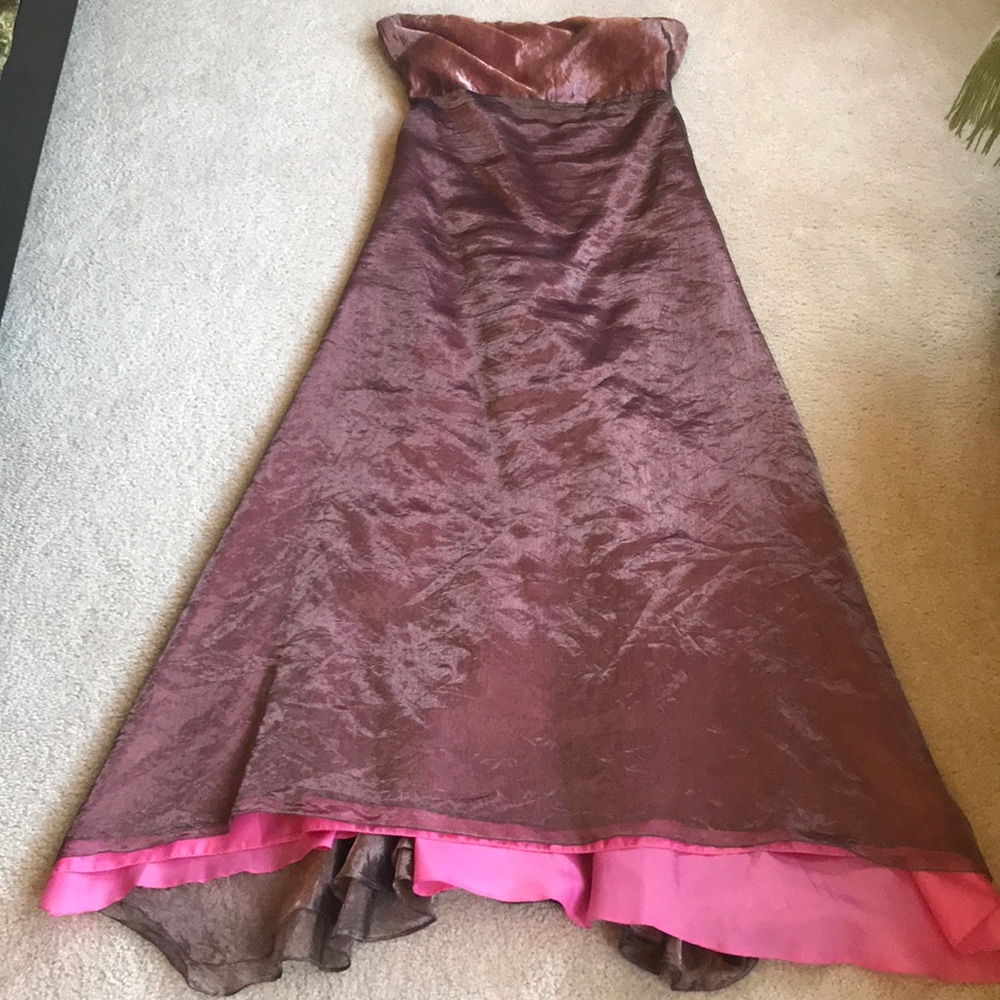DKNY pink strapless formal/prom dress - size 10P